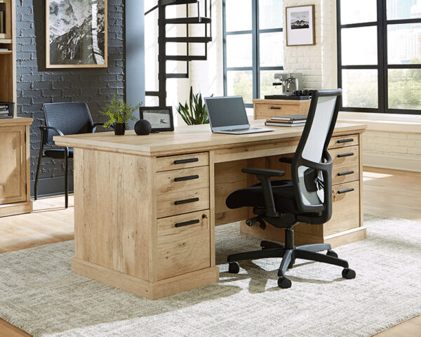 72" Commercial Executive Desk with Storage
