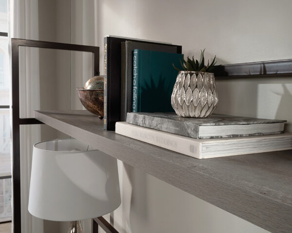 Modern Credenza Hutch in Mystic Oak Finish - Image 3