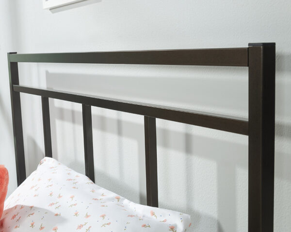 Twin Platform Bed with Headboard in Bronze - Image 3