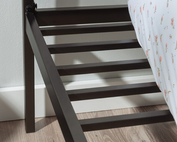 Twin Platform Bed with Headboard in Bronze - Image 5