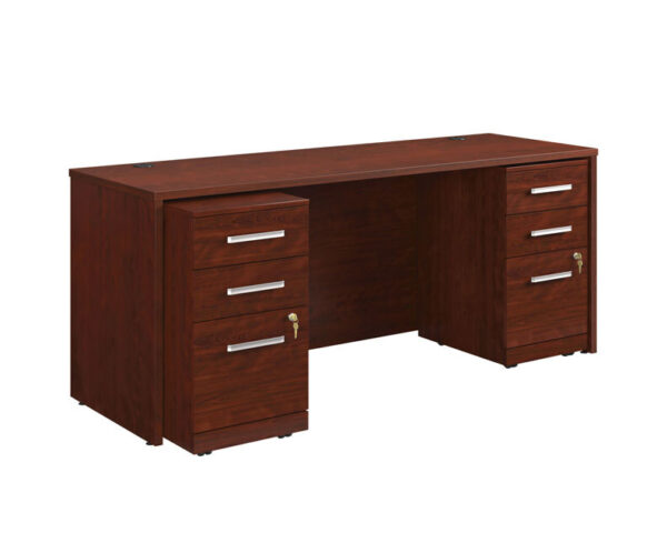 72" x 24" 2-File Double Ped Desk - Image 2