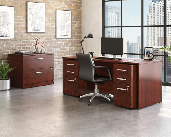 72" x 30" 2-File Double Ped Desk/Lat File