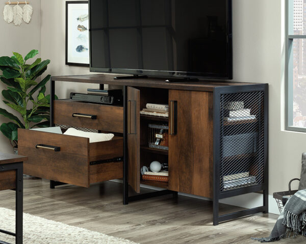 Modern Credenza Cabinet in Barrel Oak - Image 2