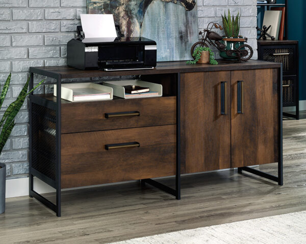 Modern Credenza Cabinet in Barrel Oak - Image 3