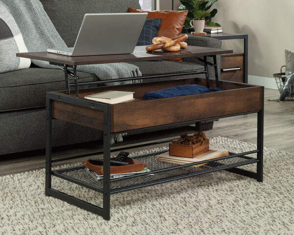 Lift-Top Coffee Table in Barrel Oak