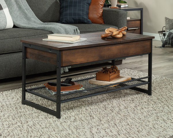Lift-Top Coffee Table in Barrel Oak - Image 2