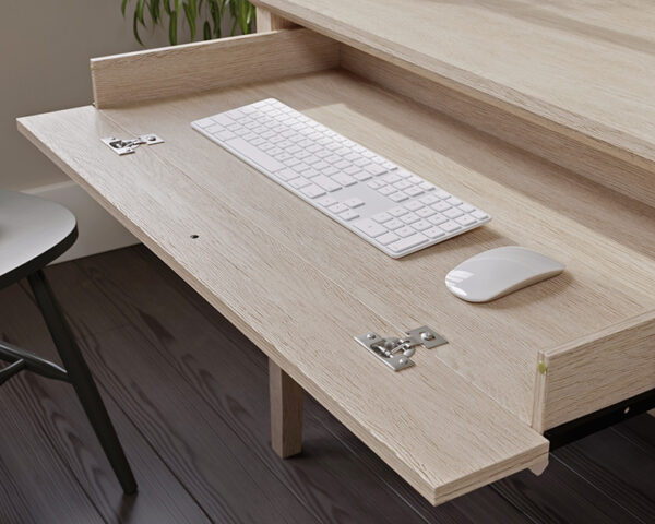 Single Pedestal Desk in Cascade Oak - Image 5