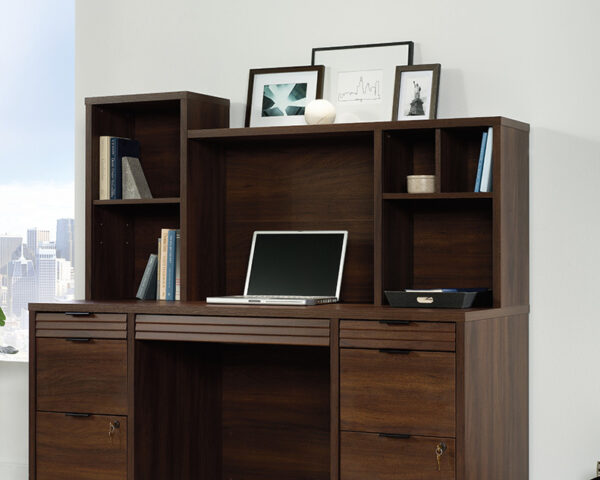 Office Desk Hutch in Spiced Mahogany