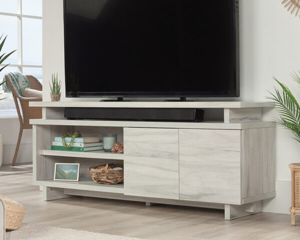 TV Credenza with Doors in Haze Acacia