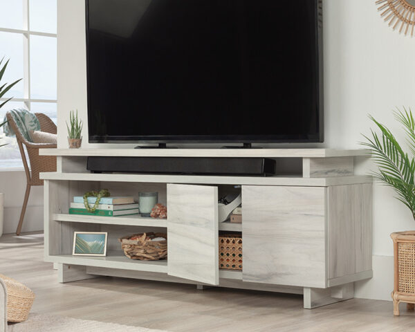 TV Credenza with Doors in Haze Acacia - Image 2