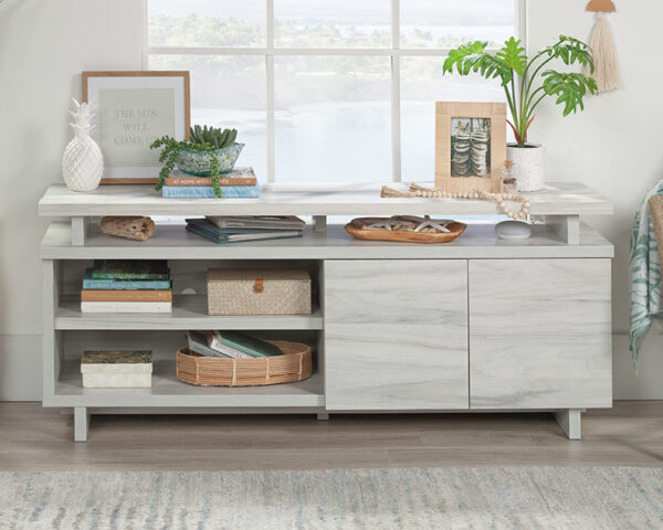TV Credenza with Doors in Haze Acacia - Image 3