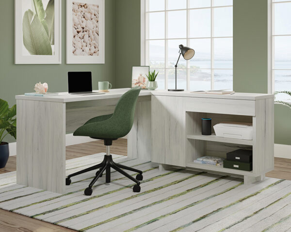 Desk with Credenza in Haze Acacia - Image 2