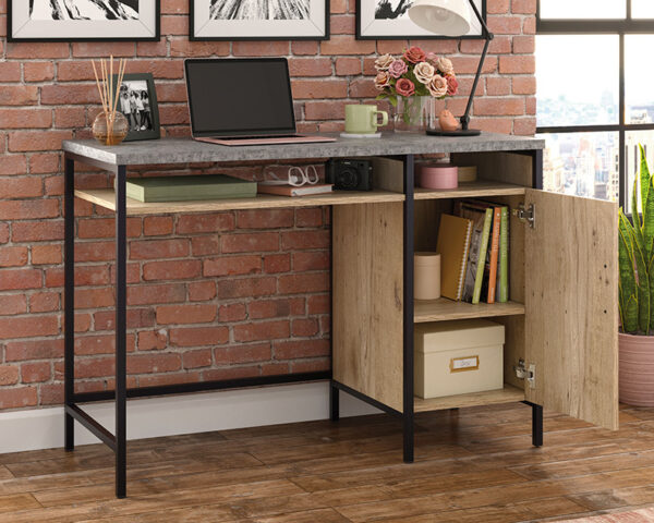 Single Pedestal Desk in Prime Oak - Image 2