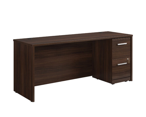 72" x 24" 2-File Single Ped Desk