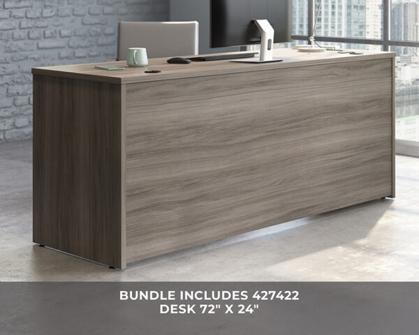 72" x 24" 3-File Double Ped Desk - Image 2