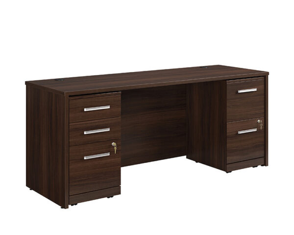 72" x 24" 3-File Double Ped Desk