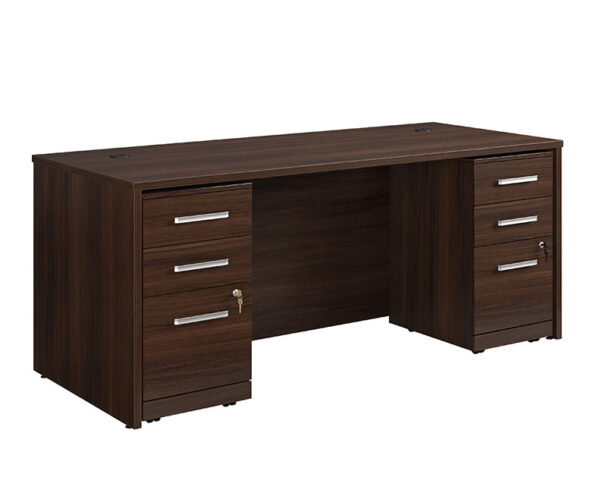 72" x 30" 2-File Double Ped Desk