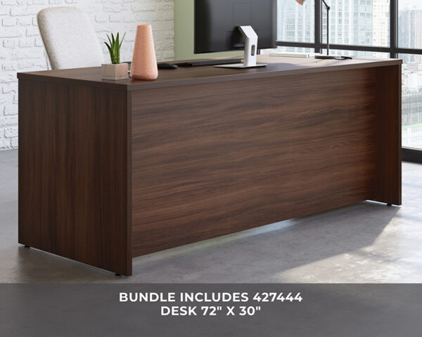72" x 30" 2-File Double Ped Desk - Image 2