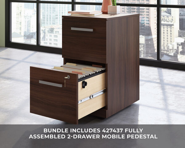72" x 30" 2-File Single Ped Desk - Image 3