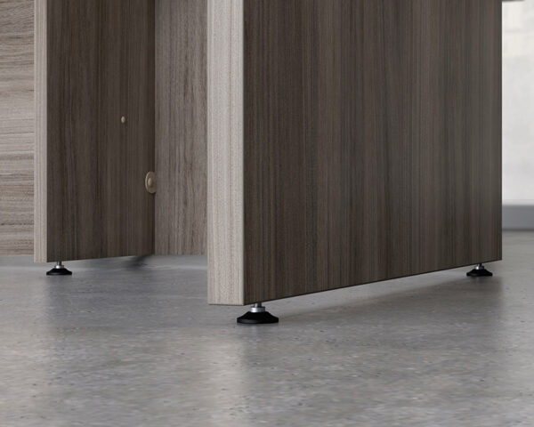 72" x 36" 1-File Single Ped Bowfront Desk - Image 5