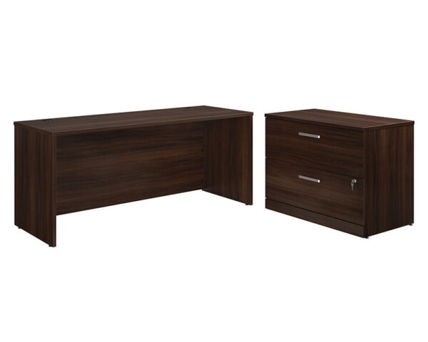 72" x 24" Desk with Lateral File