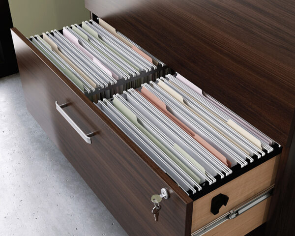 72" x 24" Desk with Lateral File - Image 4