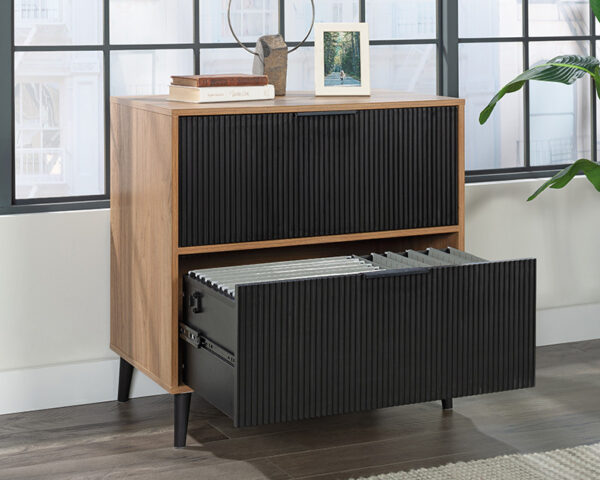 Modern Lateral File Cabinet in Serene Walnut - Image 2