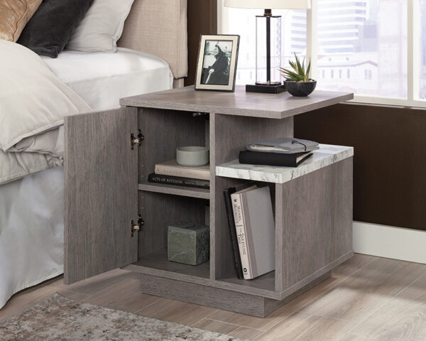 Contemporary Night Stand in Ashen Oak - Image 2