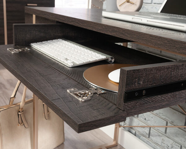 Wood & Metal Writing Desk in Blade Walnut - Image 5