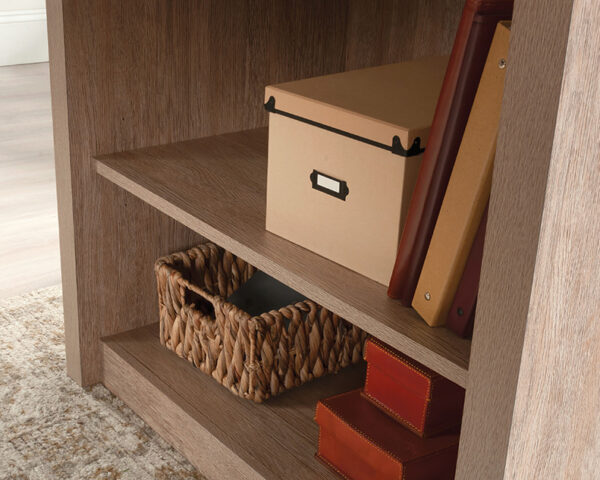 Desk with Storage Shelves in Brushed Oak - Image 3