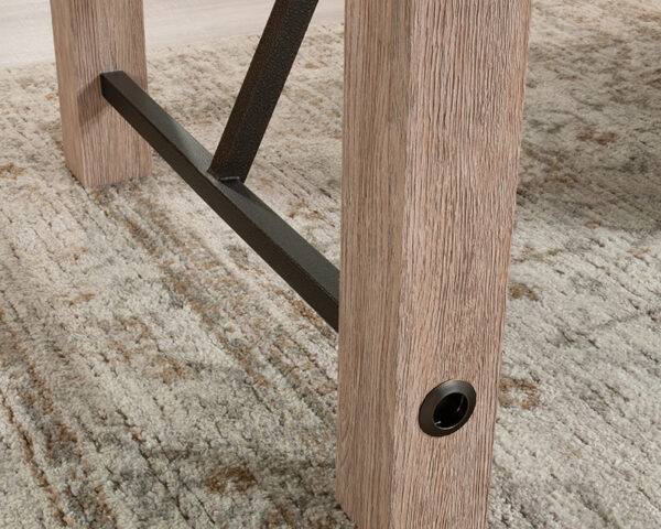 Desk with Storage Shelves in Brushed Oak - Image 5