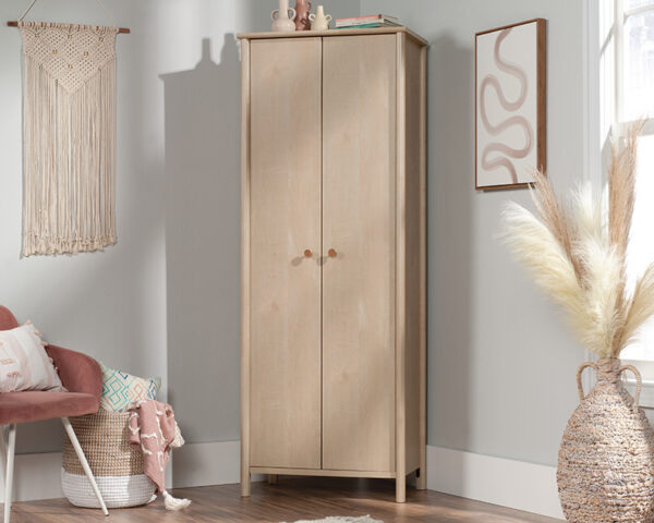 Two-Door Storage Cabinet in Natural Maple