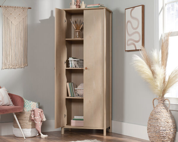 Two-Door Storage Cabinet in Natural Maple - Image 2