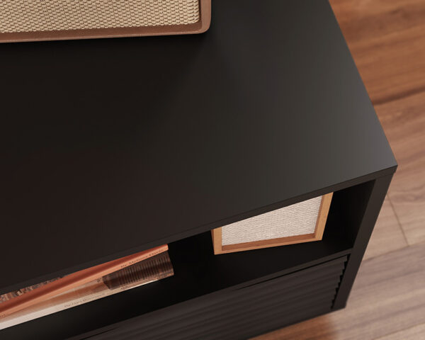 TV & Entertainment Credenza in Black - Image 4