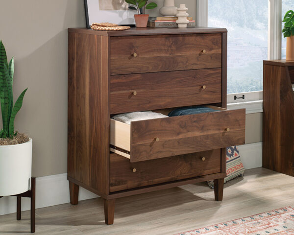 4-Drawer Bedroom Chest in Grand Walnut - Image 2