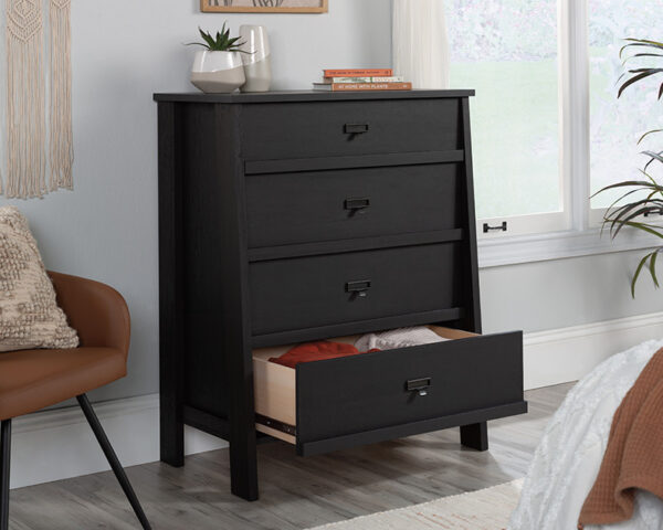 4-Drawer Bedroom Chest in Raven Oak - Image 2