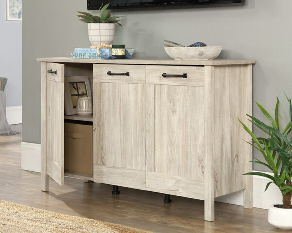 3-Door Storage Cabinet in Chalk Oak - Image 2