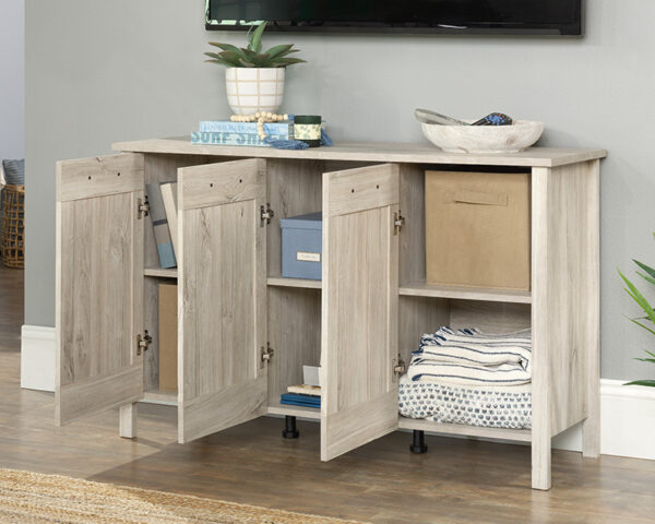 3-Door Storage Cabinet in Chalk Oak - Image 3