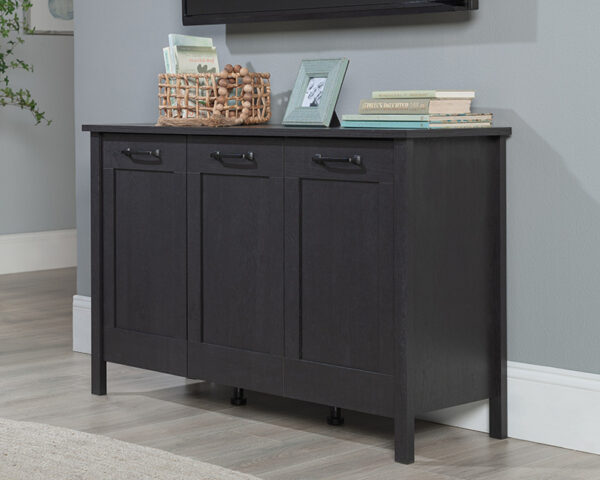 3-Door Storage Cabinet in Raven Oak