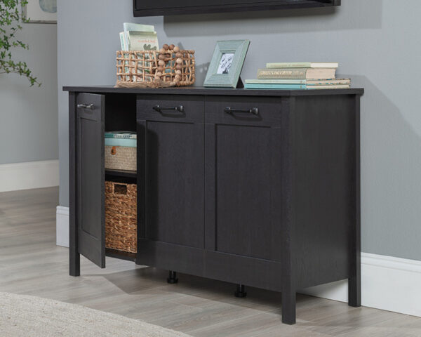 3-Door Storage Cabinet in Raven Oak - Image 2