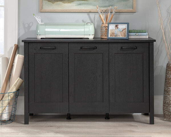 3-Door Storage Cabinet in Raven Oak - Image 4