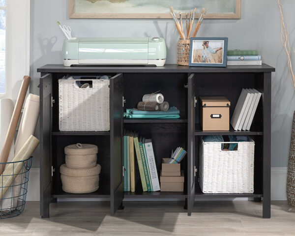 3-Door Storage Cabinet in Raven Oak - Image 5