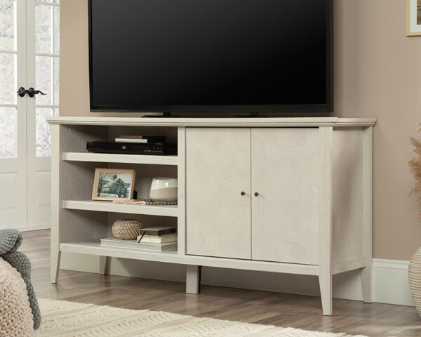 TV Credenza with Doors in Glacier Oak