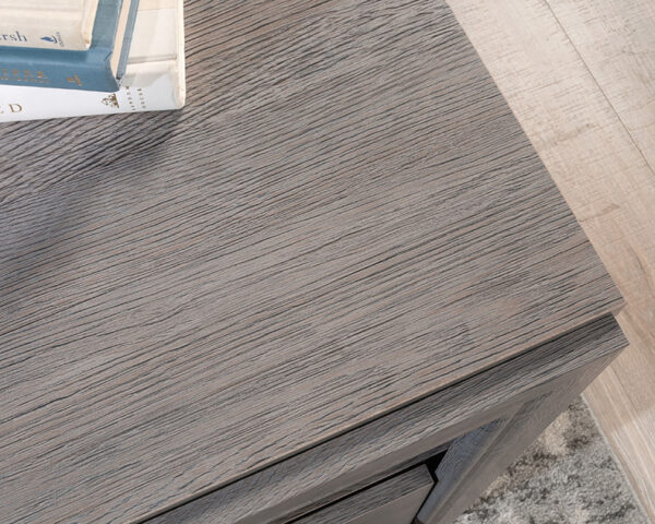 L-Shaped Desk with File Drawer in Ashen Oak - Image 3