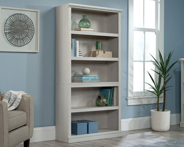 5-Shelf Display Bookcase in Glacier Oak