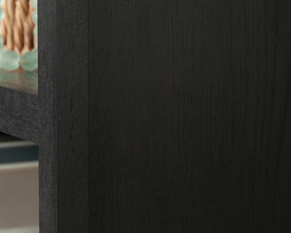 5-Shelf Bookcase with Doors in Raven Oak - Image 3