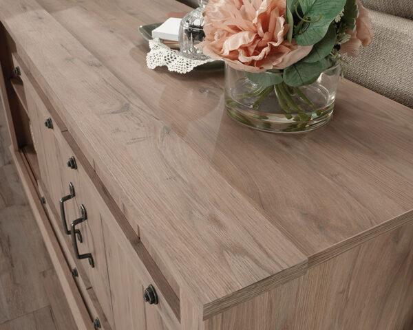 TV Credenza with Sliding Doors in Laurel Oak - Image 5