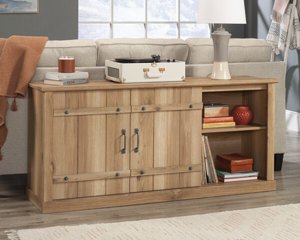 TV Credenza with Sliding Doors in Timber Oak - Image 3
